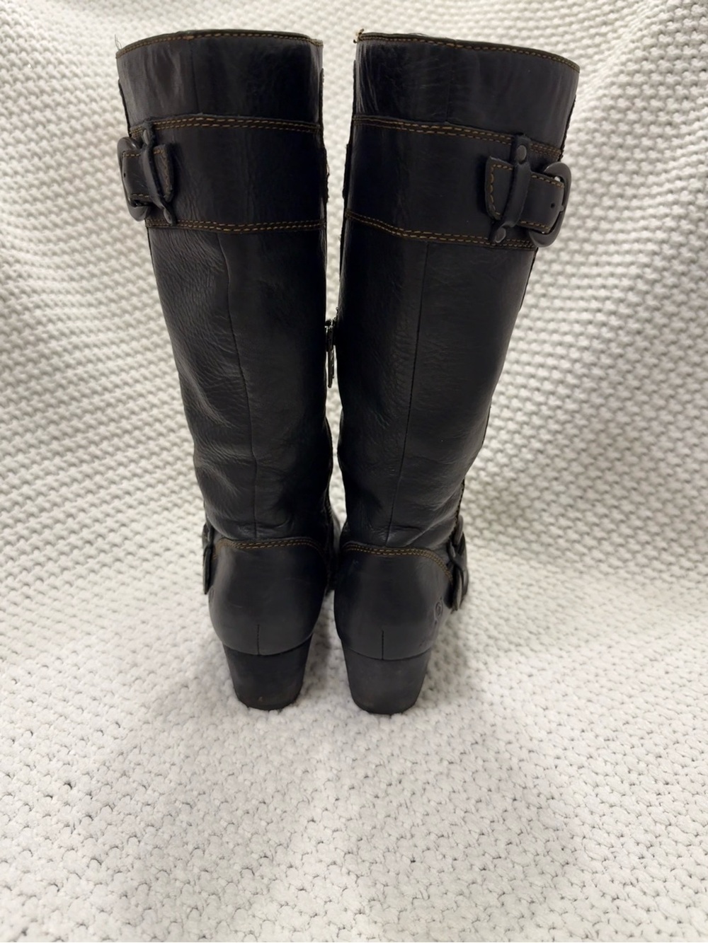 Born women’s Leather Mid-Calf Riding-Style Boots - Picture 4 of 8
